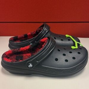 Crocs classic lined buff check clog Us 10